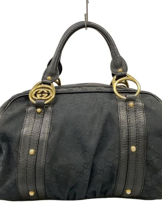 Gucci Handbags - Gucci Handbag GG Pattern Black Leather